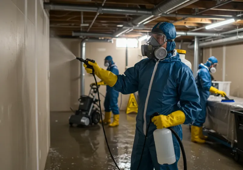 Basement Sanitization and Antimicrobial Treatment process in Fort Wayne, IN